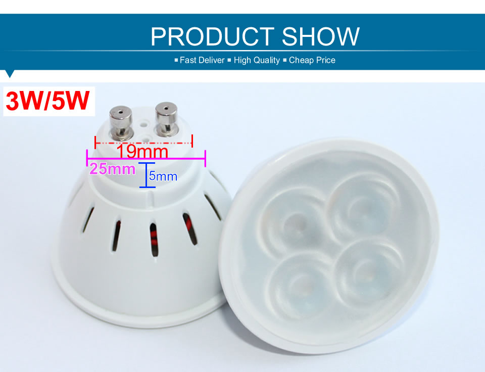Led Spotlight GU10 3W 5W G5.3 Led Lamp Smd2835 MR16 Led Lighting Ac Dc 12V Warm Cold White Led Bulb For Downlight Table Lamp