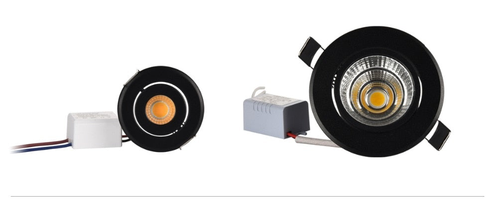 Special Black led spot Mini 3W 5W 7W COB LED Downlight Dimmable Recessed Lamp Light for ceiling home office hotel 110V 220V