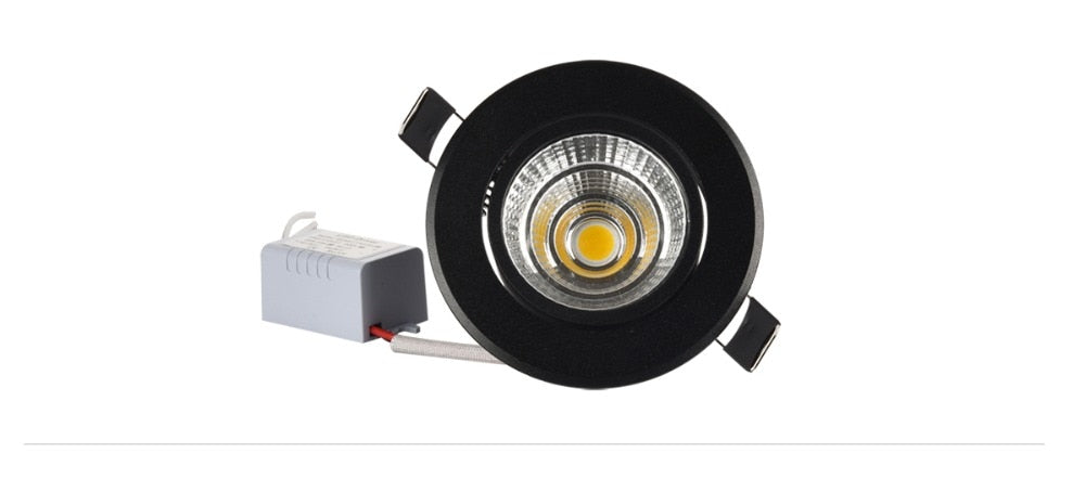 Special Black led spot Mini 3W 5W 7W COB LED Downlight Dimmable Recessed Lamp Light for ceiling home office hotel 110V 220V