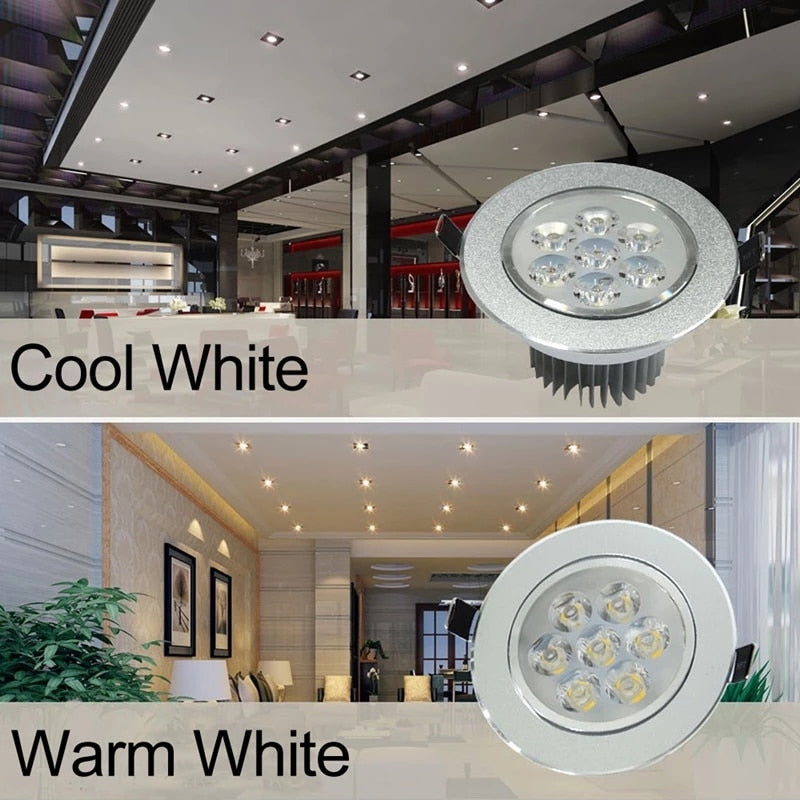 Round LED Dimmable Downlights 3W 6W 10W 14W 18W LED Ceiling lamp recessed COB LED Ceiling Spot lights ac85-265V Indoor Lighting