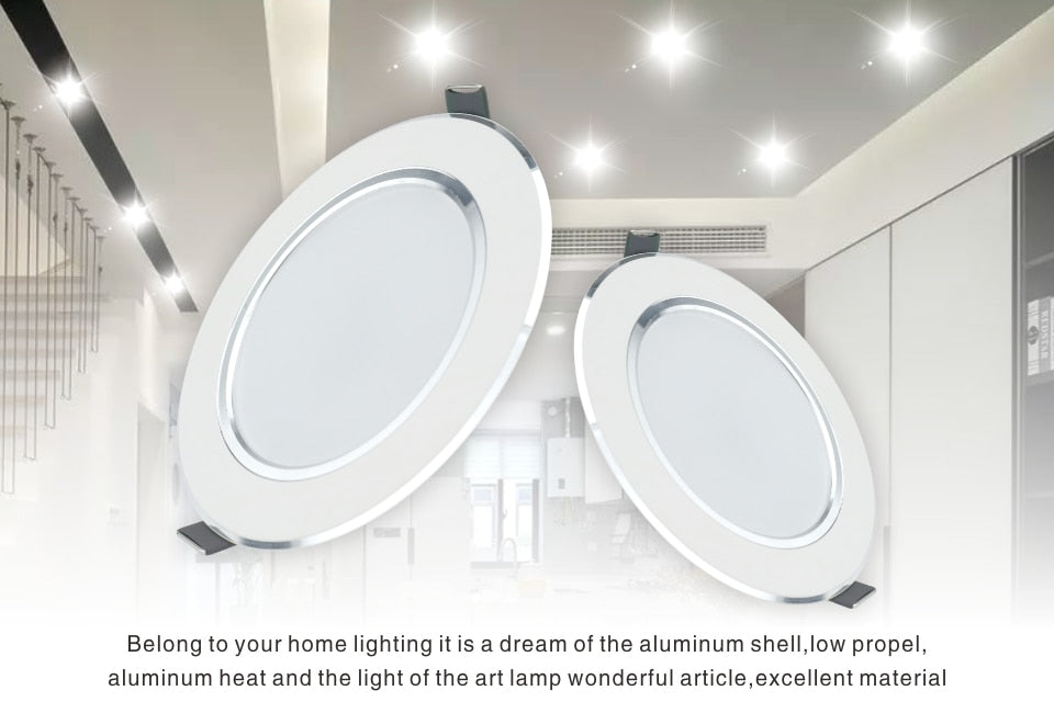 Led Downlight 220V 5W 9W 12W 15W 18W Ceiling Light Recessed Down light Round Led Panel Light LED Spot light Indoor Lighting