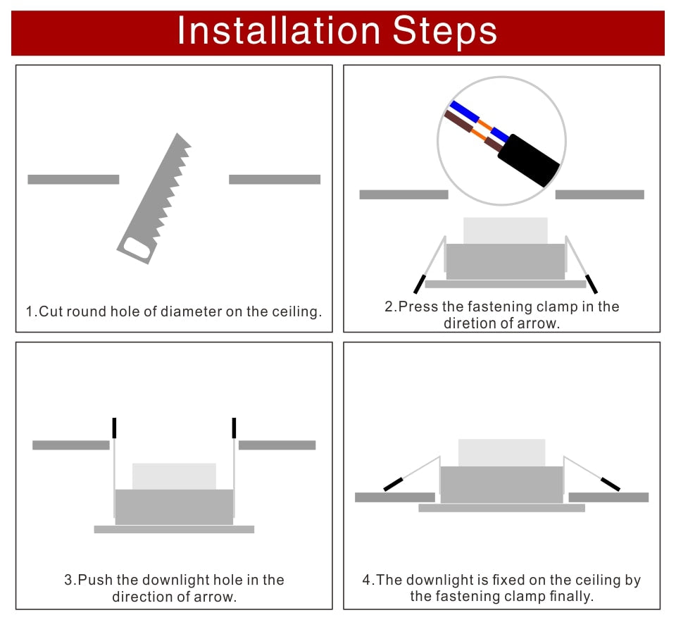 Led Downlight 220V 5W 9W 12W 15W 18W Ceiling Light Recessed Down light Round Led Panel Light LED Spot light Indoor Lighting