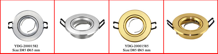 Pack of 2 MR16 Recessed Downlighs Adjustable White Round Lamp Fixtures GU10 MR16 Spotlight Fitting Adjustable