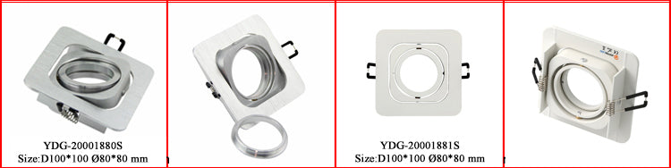 Pack of 2 MR16 Recessed Downlighs Adjustable White Round Lamp Fixtures GU10 MR16 Spotlight Fitting Adjustable