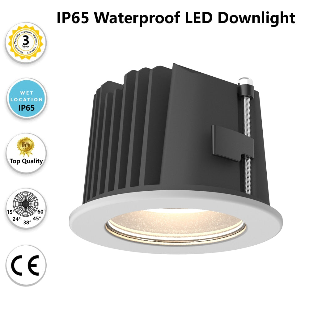 New design IP65 waterproof 25W recessed led downligh 15W COB led spotlight outdoor led light 2pcs/lot Beam angle 24Degree