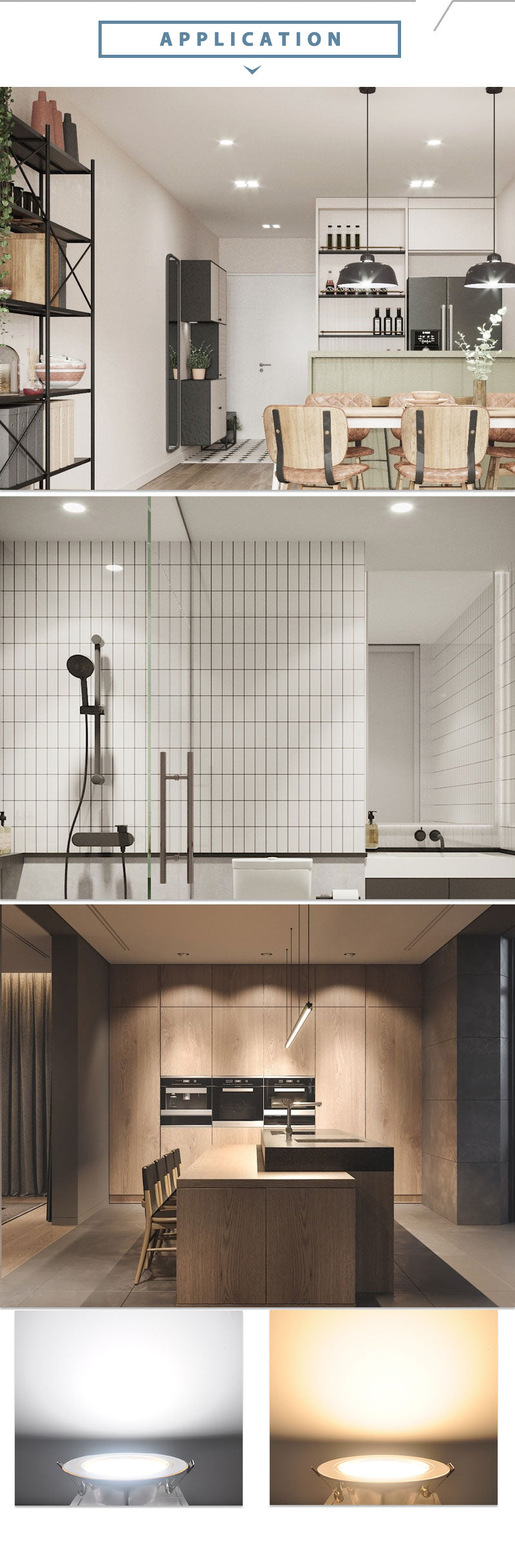 Downlight 3W 5W 9W 12W 15W 18W Spot led downlight Silver White gold Ultra Thin AC220V Aluminum Round Recessed LED Spot Lighting