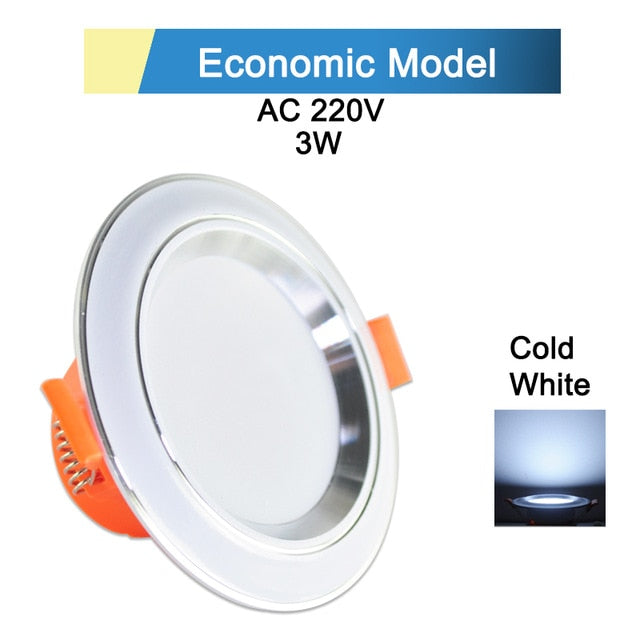 Downlight 3W 5W 9W 12W 15W 18W Spot led downlight Silver White gold Ultra Thin AC220V Aluminum Round Recessed LED Spot Lighting