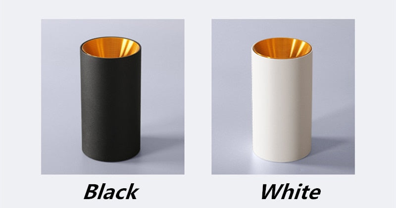 Surface Mounted Cylindrical LED COB Downlight Gold Reflector 7W 10W 12W 15W LED Ceiling Bulbs Lamp Spot Light LED Downlight