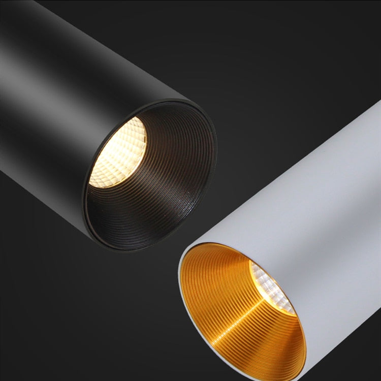 Surface Mounted Cylindrical LED COB Downlight Gold Reflector 7W 10W 12W 15W LED Ceiling Bulbs Lamp Spot Light LED Downlight