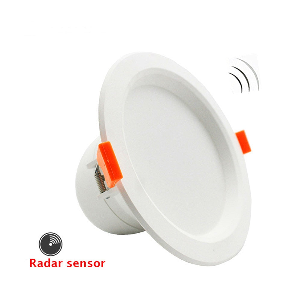 LED 3W/5W/7W Ceiling Lamp Downlights For Bathroom Stairs Balcony AC220V With Intelligent Radar Sensor Lighting