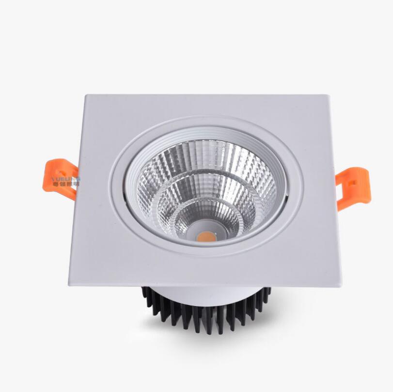 Dimmable LED COB Spotlight Ceiling lamp AC85-265V 3W 5W 7W 9W 12W 15W Aluminum recessed downlights round Led Spot Light
