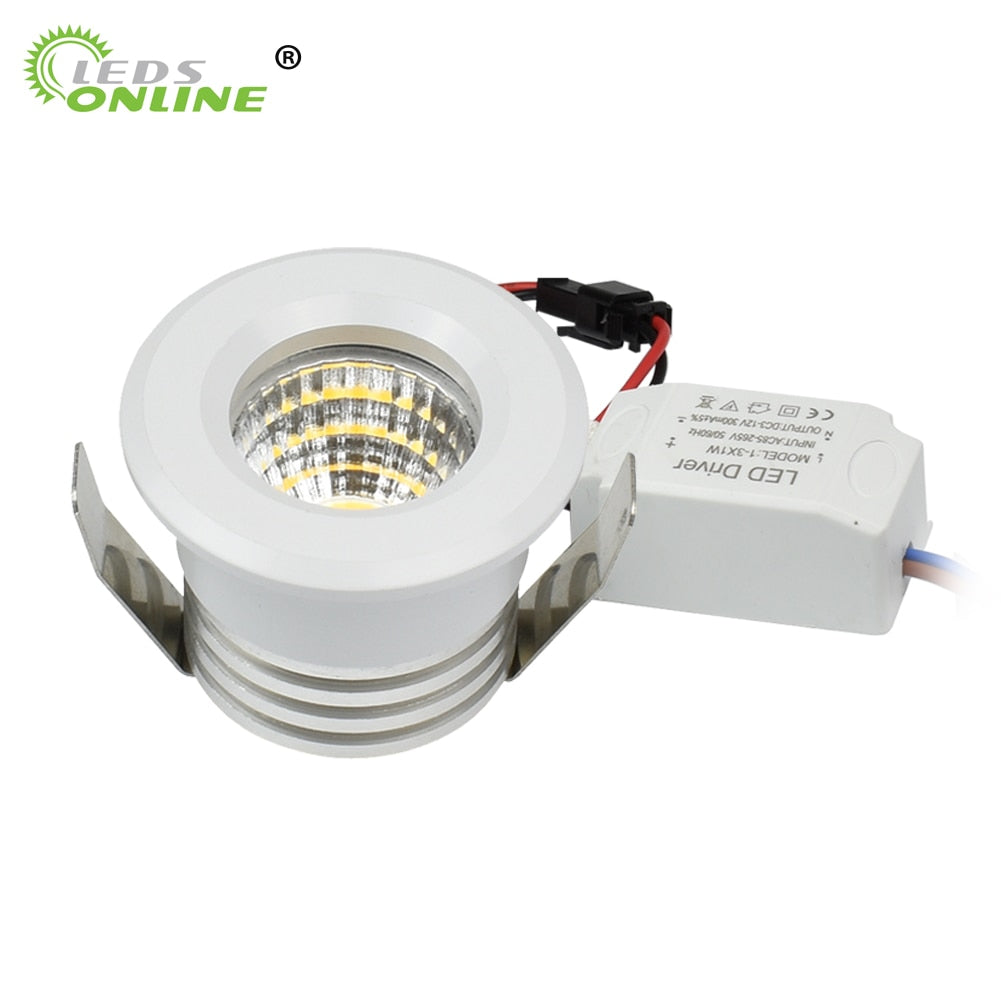 Small Spot 4pc/pack Downlights COB 3W led spots 220v dimmable Light ceiling recessed spot LED recessed spot light