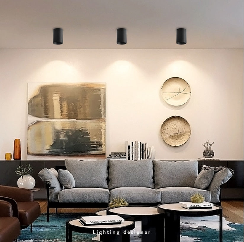 Dimmable Round Surface Mounted LED Downlights 7W 9W 12W 15W COB LED Ceiling Spot Lights AC110-220V LED Lamp Indoor Lighting