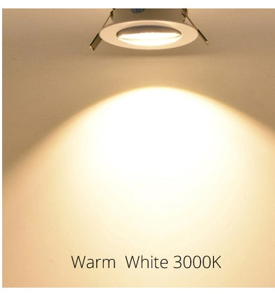 Downlight LED 1pcs 1W 3W 4W 5W 7W Spot Light Dimmable IP44 Indoor Recessed LED Lamp Light Adjustable AC110V 220V