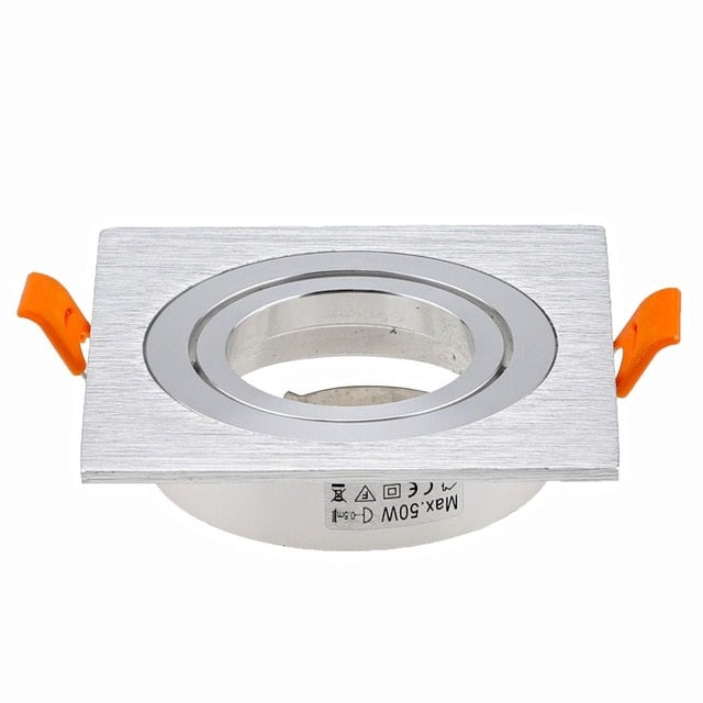 Hot Sale Square 2020 Aluminum LED Downlight Light Holder GU10 Fitting Fixture Frame Spot Light Bracket For MR16