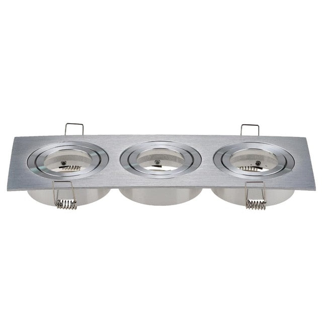 Hot Sale Square 2020 Aluminum LED Downlight Light Holder GU10 Fitting Fixture Frame Spot Light Bracket For MR16