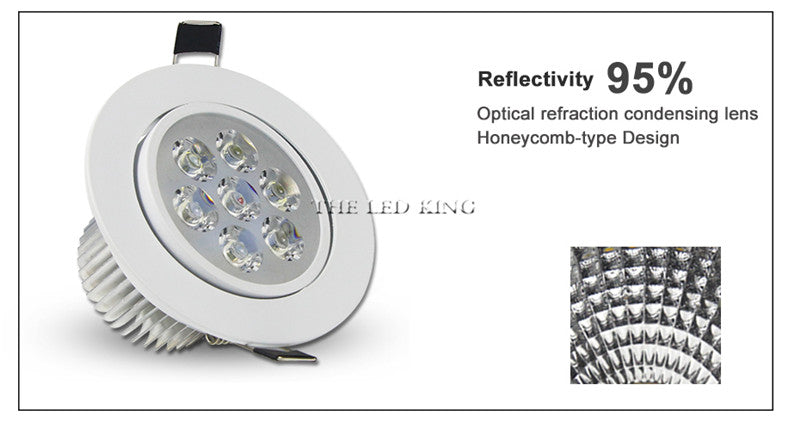 Super Bright Round 3W-15W LED Downlights Recessed COB LED Ceiling Spot lights AC220V Warm /Cold White LED Lamp Indoor Lighting