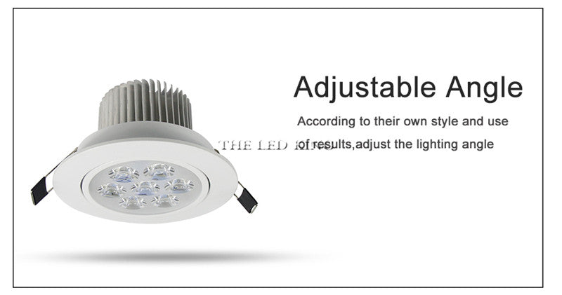 Super Bright Round 3W-15W LED Downlights Recessed COB LED Ceiling Spot lights AC220V Warm /Cold White LED Lamp Indoor Lighting