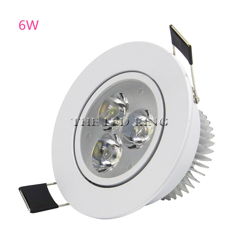 Super Bright Round 3W-15W LED Downlights Recessed COB LED Ceiling Spot lights AC220V Warm /Cold White LED Lamp Indoor Lighting