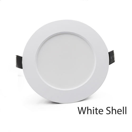 LED Downlight 18W 15W 12W 9W 7W Silver White Shell AC220V 230V spot led Lamp Waterproof downlight Round Recessed Spot Light