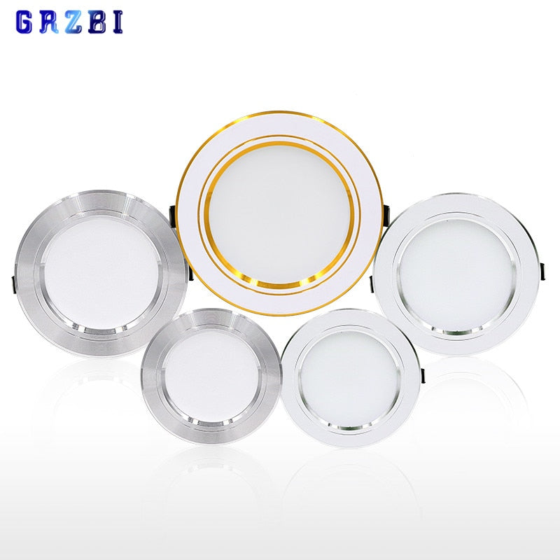 Led Downlights 5W 9W 12W Led Ceiling Light 15W 18W Recessed Down Light Round Led Panel Light 220V LED Spot Light Indoor Lighting