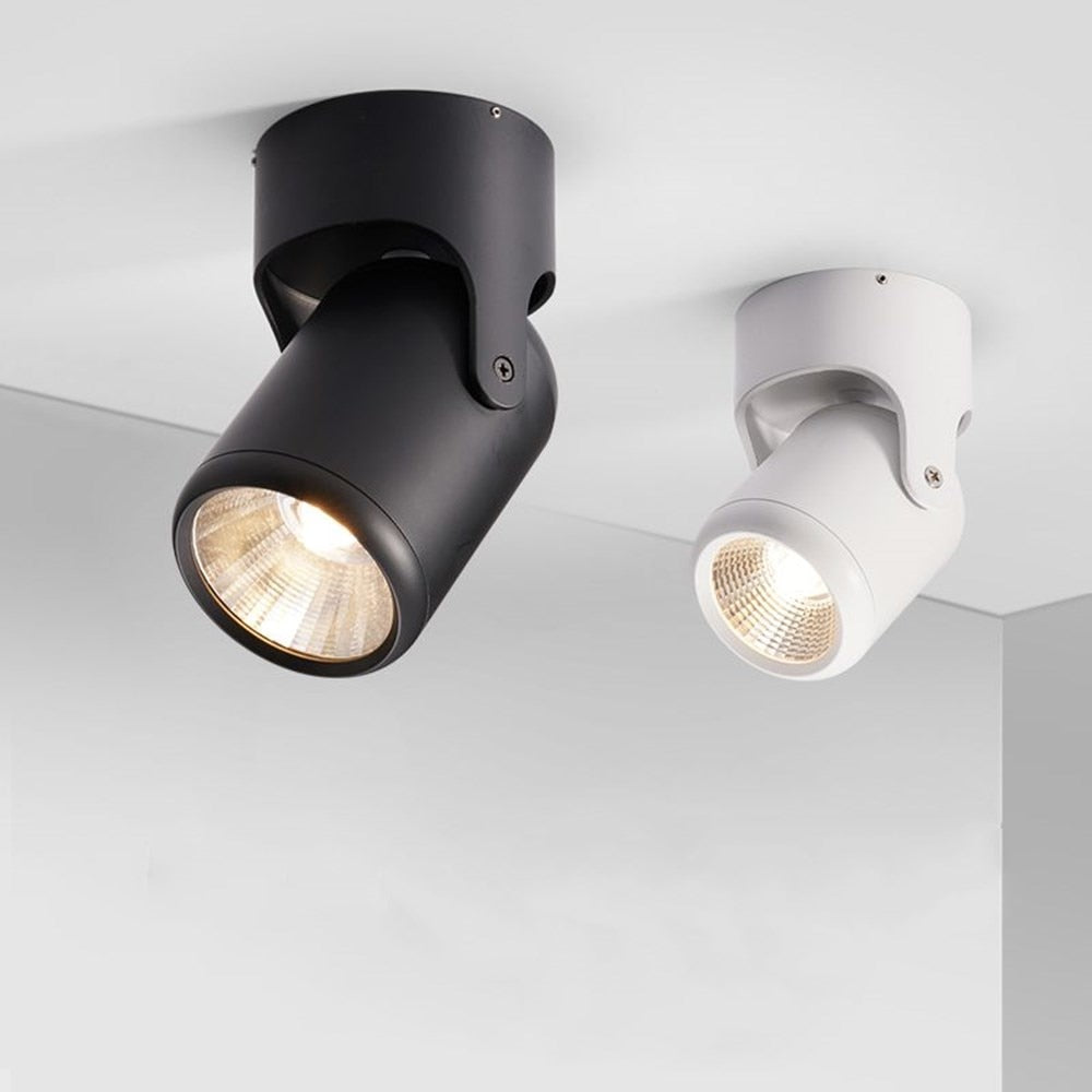 COB LED Downlight Surface Mounted Led Ceiling Lamp Colorful Led Spot 7W 10W 15W 20W Adjustable 180 Degree Rotation Indoor Lights