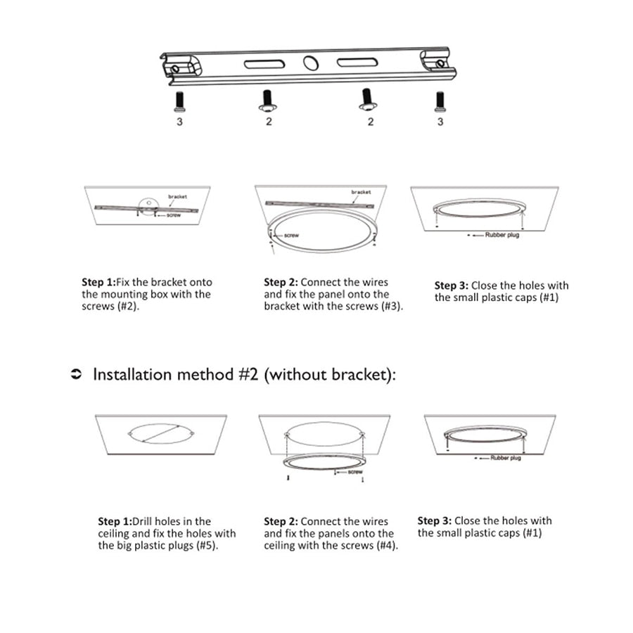 LED 15W/18W Round Panel Light Ceiling Lights Led Motion Sensor Downlight Human Body Infrared Detector Flush Mount Light