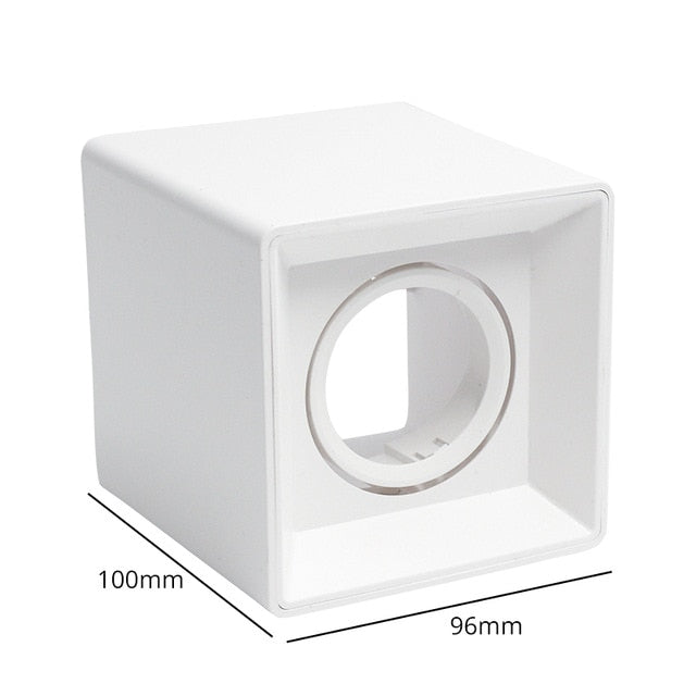 LEDIARY MR16 GU10 Downlight Frame Frosted Plastic White Recessed Ceiling Light Fitting 75mm Cut Hole Anti-glare Design