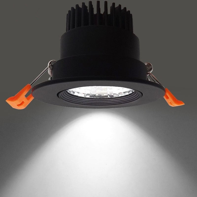 Super Bright Recessed LED Dimmable Downlight COB 5W 7W 12W LED Spot light LED decoration Ceiling Lamp AC85-265V