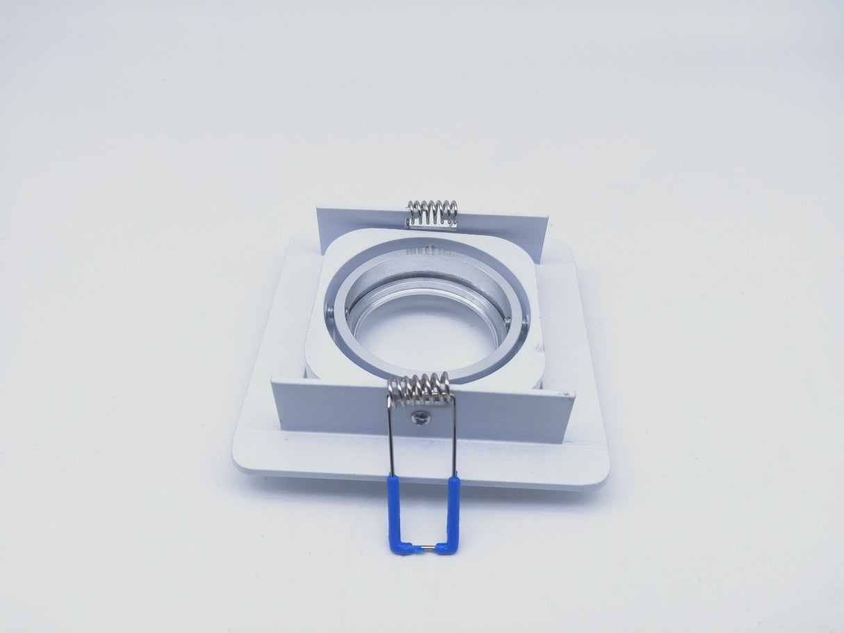 Square Embedded Led Ceiling Downlight Mount Frame Trim Ring GU10 MR16 Halogen Bulb Fitting Holder Socket Spot Lighting Fixtures