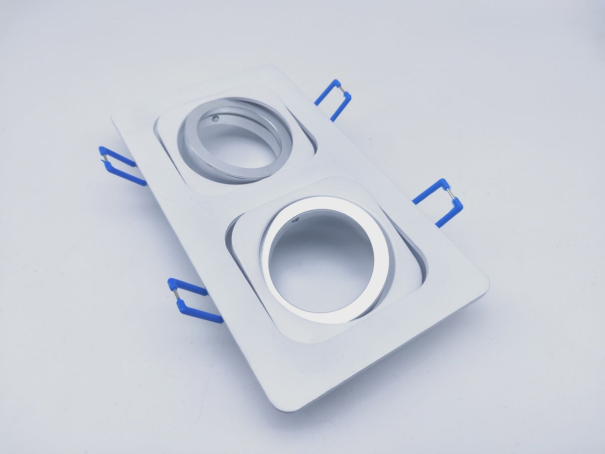 Square Embedded Led Ceiling Downlight Mount Frame Trim Ring GU10 MR16 Halogen Bulb Fitting Holder Socket Spot Lighting Fixtures