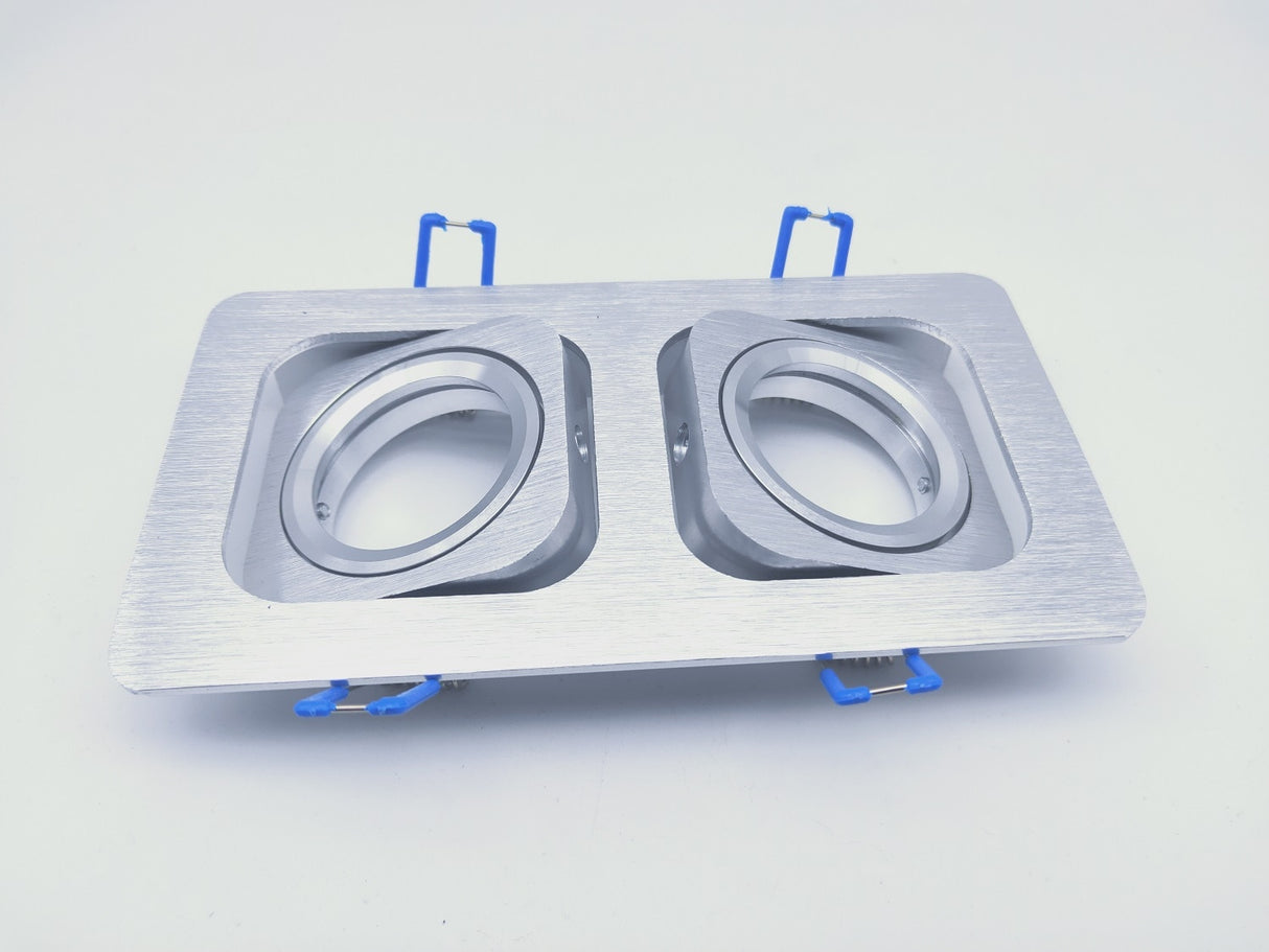 Square Embedded Led Ceiling Downlight Mount Frame Trim Ring GU10 MR16 Halogen Bulb Fitting Holder Socket Spot Lighting Fixtures