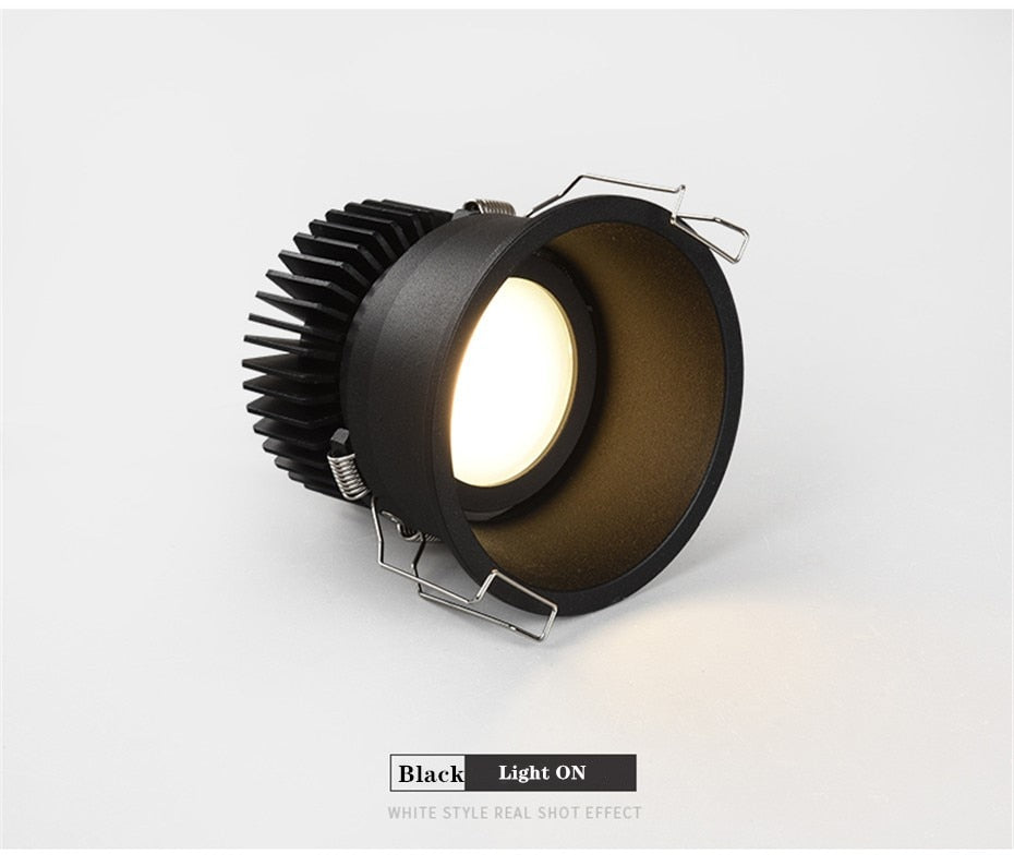 DBF No Flickering Angle Adjustable LED Ceiling Recessed Downlight 5W 7W 10W 12W 18W 20W LED Ceiling Spot Light Pic Background