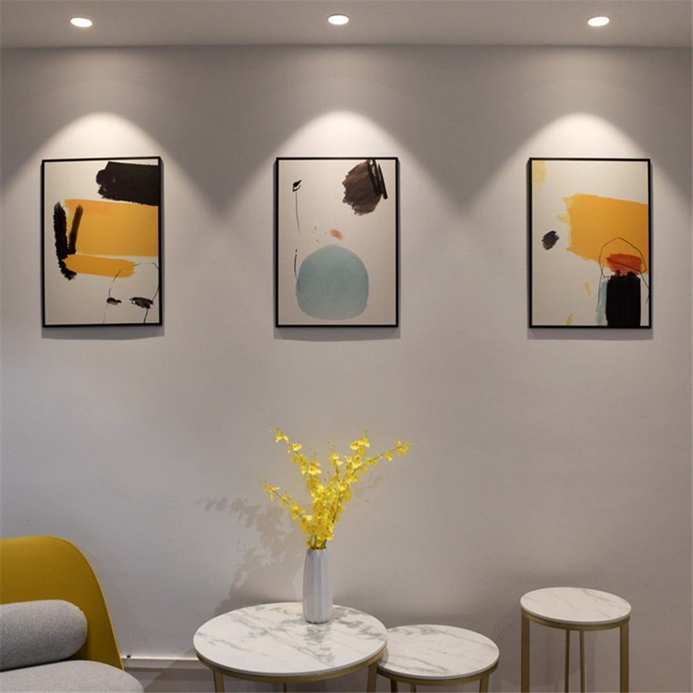 DBF No Flickering Angle Adjustable LED Ceiling Recessed Downlight 5W 7W 10W 12W 18W 20W LED Ceiling Spot Light Pic Background