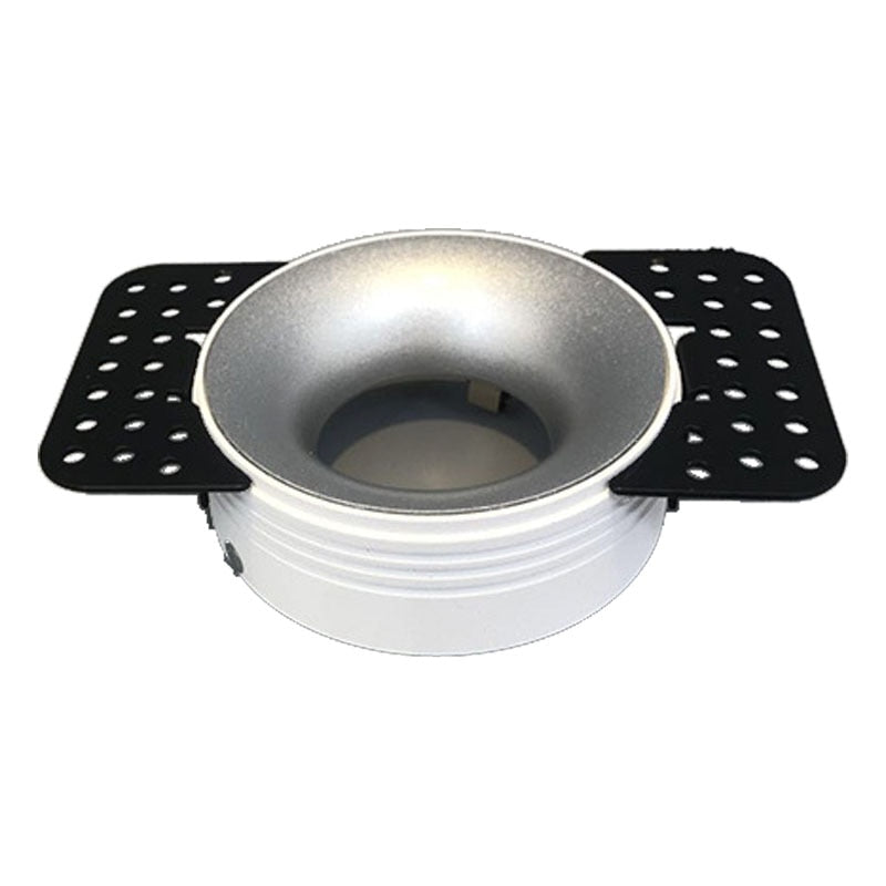 Round Recessed Ceiling Mount Downlight Frame Bracket LED MR16/GU10 Lamp Socket Holder Base Rimless Spot Lighting Fitting Fixture