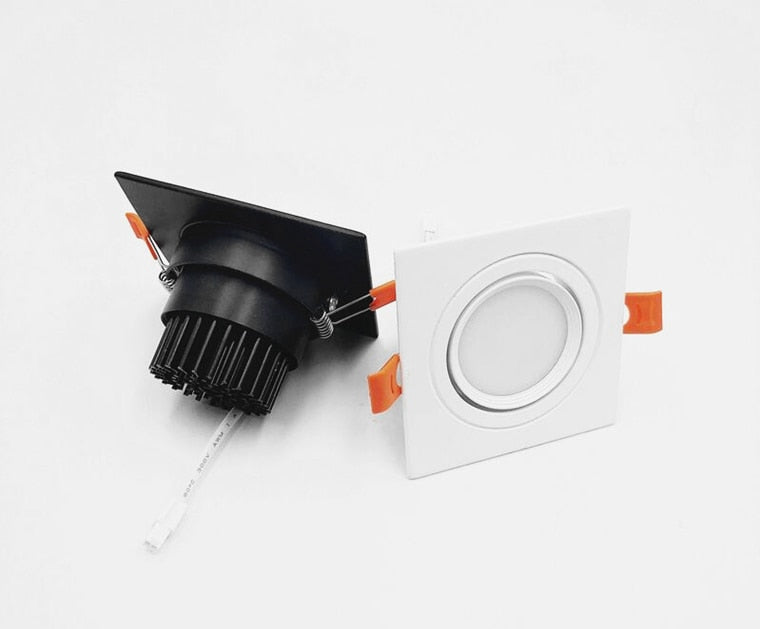 Recessed Dimmable COB LED Downlights 7W 9W 12W 24W LED Ceiling Spot Lights AC85-265V LED Ceiling Lamps Indoor Lighting