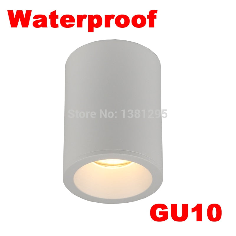LED Waterproof IP65 Surface Mounted Downlight 1PCS Outdoor Bathroom Kitchen Balcony GU10 Fitting Ceiling Spot Light Fixture