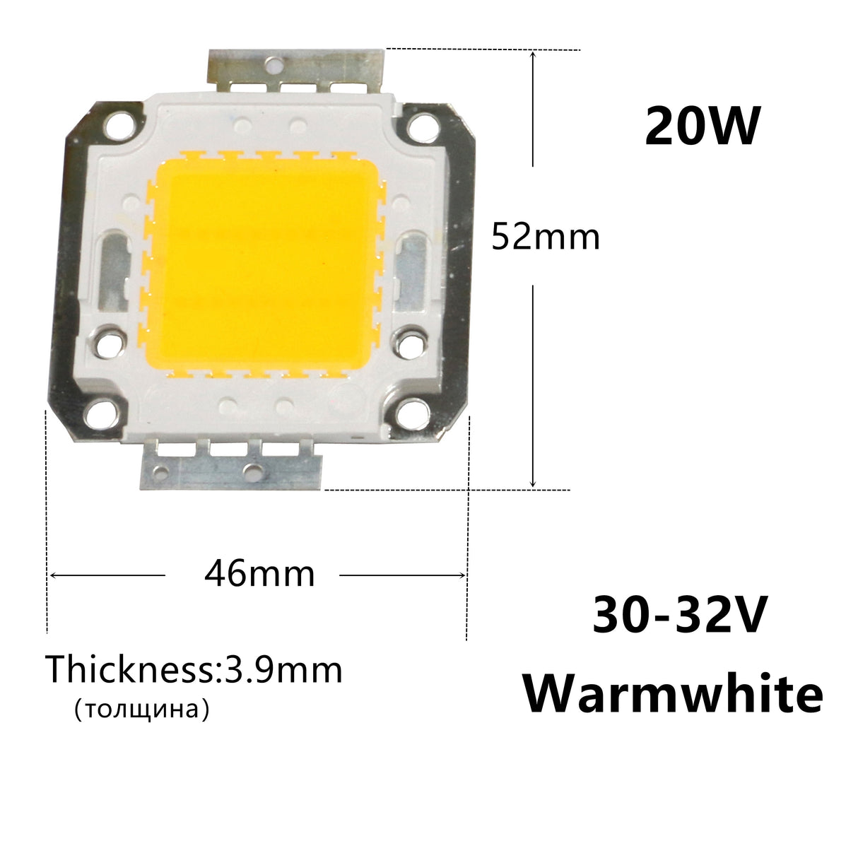 LED 10/20/30/50/70/100W DC 12V 36V COB module LED Chip Diodes Lamp Bulb for outdoor focus Spotlight Garden Integrated Light Beads