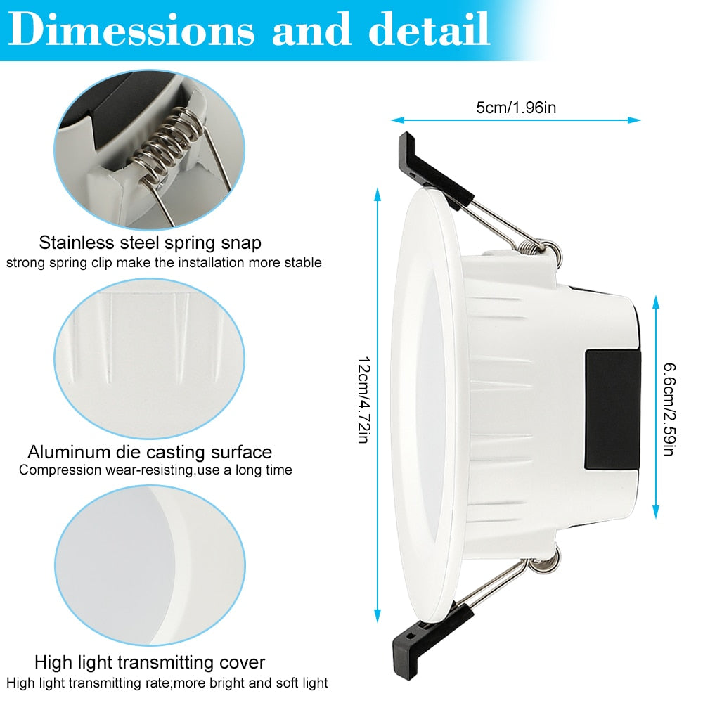 LED 10X 9W 5W RGB Warm Cool White 5in1 LED Ceiling Lamp DownLight WIFI/Bluetooth Spotlight APP/Music Remote Controller Timer Dimmer