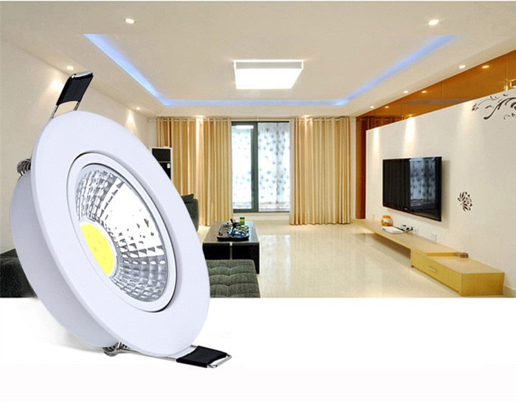 RGB Led downlight light COB 5W 110V 220V Ceiling Spot Light AC/DC12V Decoration Ceiling Lamp recessed Lights Indoor Lighting
