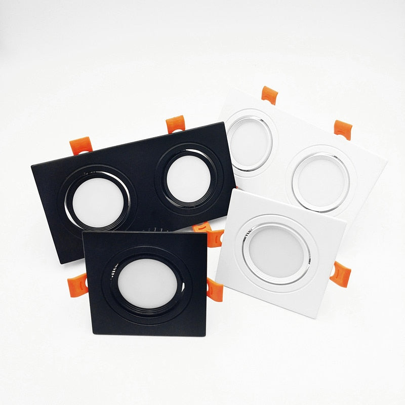 Dimmable Square LED COB Spotlights Ceiling lamp AC85-265V 7W 10W 12W 14W 20W 24W recessed Downlights LED Panel light indoor lighting