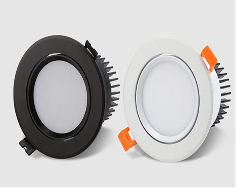 LED Downlights Recessed Dimmable 7W 9W 12W COB LED Ceiling Spot Lights AC85-265V Warm Cold White LED Ceiling Lamps Indoor Lighting