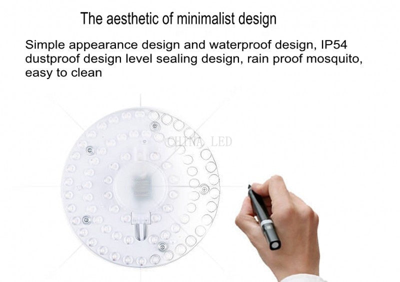LED Ring PANEL Circle Light 12W 18W 24W 36W AC220V-240V LED square Ceiling board the circular lamp board