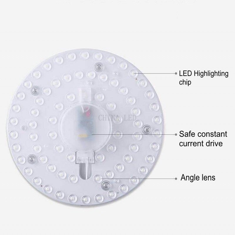 LED Ring PANEL Circle Light 12W 18W 24W 36W AC220V-240V LED square Ceiling board the circular lamp board