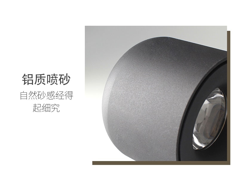 LED wall mounted downlight ceiling cob Nordic spotlights living room Corridor Home Round Scandinavian Spotlight Villa COB lamp