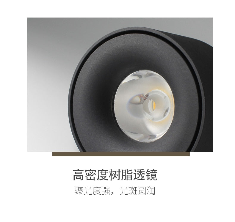 LED wall mounted downlight ceiling cob Nordic spotlights living room Corridor Home Round Scandinavian Spotlight Villa COB lamp