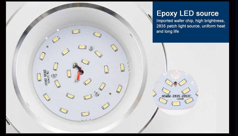 Led Downlight 3W 5W 7W 9W 12W 15W LED Ceiling Round Recessed Lamp 6Pcs 220V 230V LED Spot Light For Bathroom Kitchen