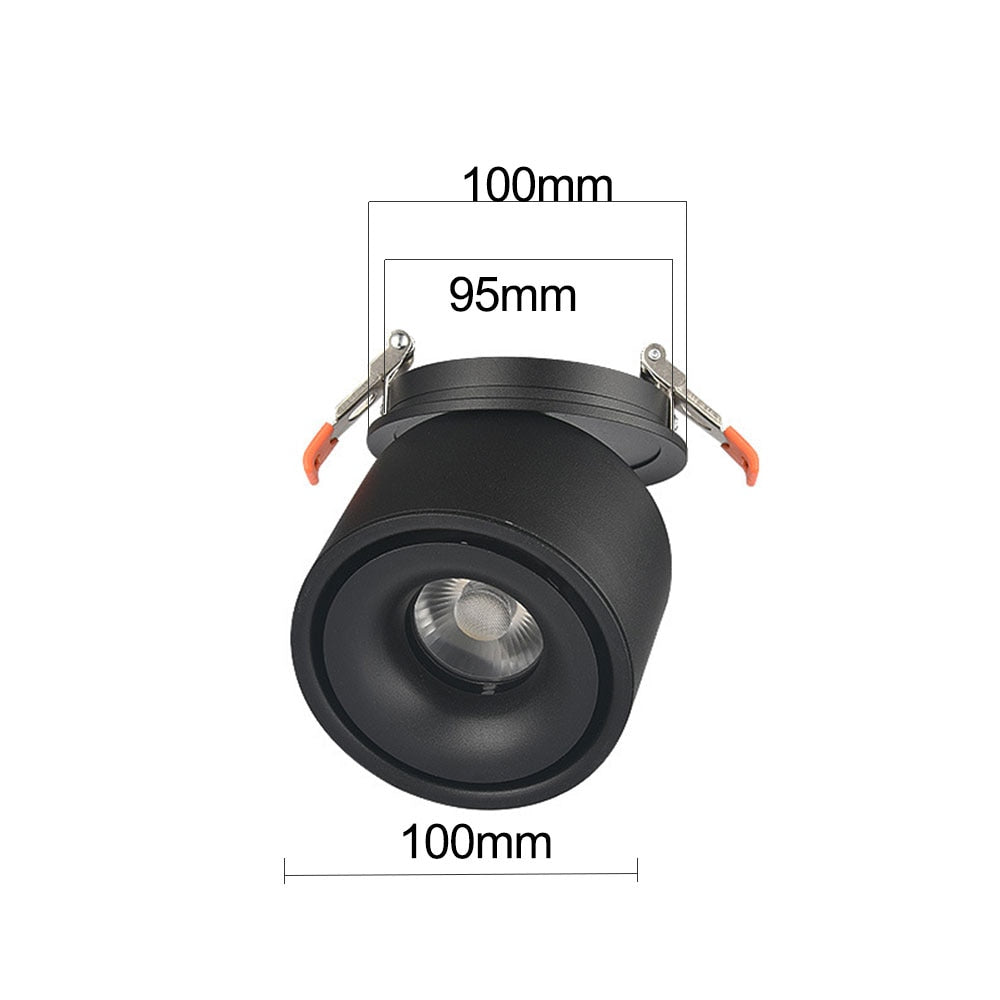 LED Downlight 1Pcs 12W Rail Track Fixture COB 10W Surface Mounted Downlight 7W Ceiling Light For Shop Stores Home Decorating