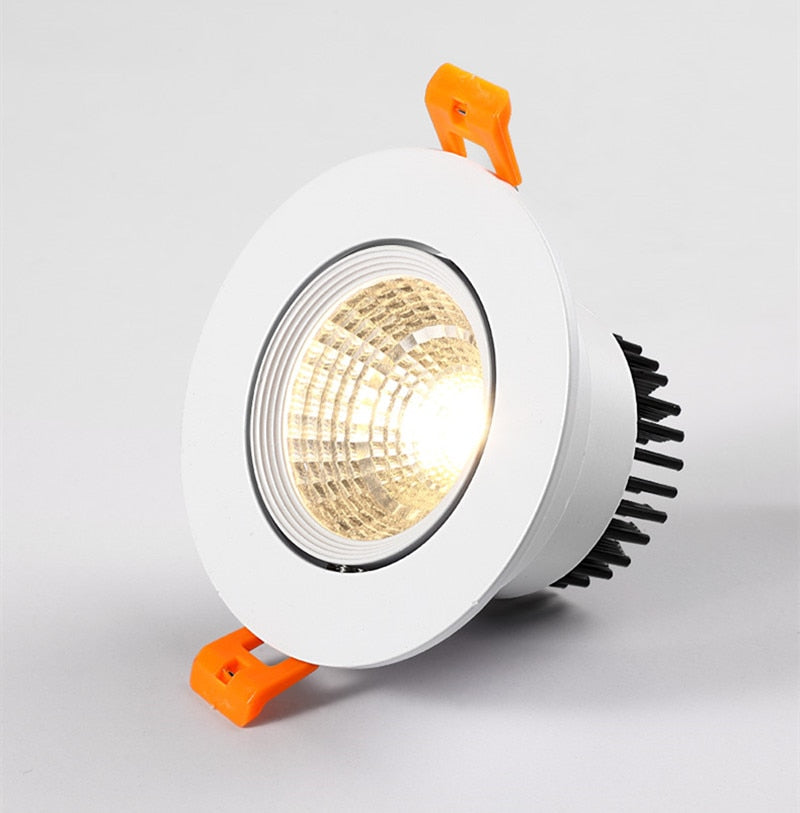 Super Bright Recessed LED Dimmable Downlight COB 3W 5W 7W 9W 12W 15W LED Ceiling Spot Light LED Ceiling Lamp AC 110V 220V