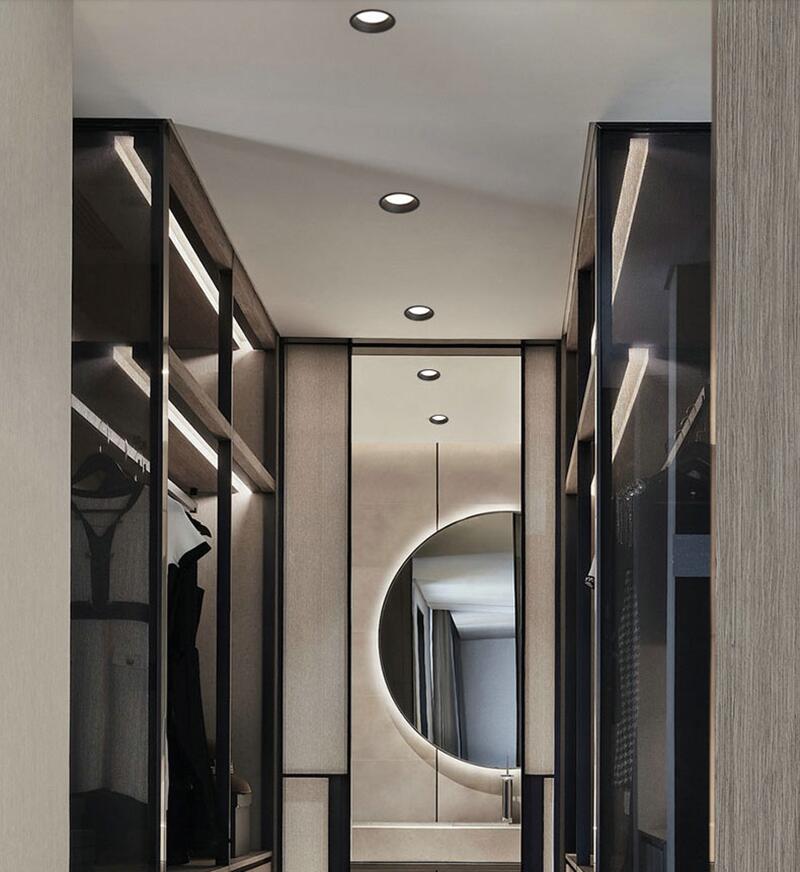 Dimmable Recessed Anti Glare LED Downlights 7W/9W/12W/15W LED Ceiling Spot Lights AC85~265V Background Lamps Indoor Lighting